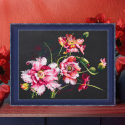Cross stitch kit  The Mystery of Poppies 40 x 30 cm 210-192