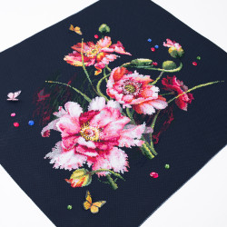 Cross stitch kit  The Mystery of Poppies 40 x 30 cm 210-192