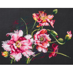 Cross stitch kit  The Mystery of Poppies 40 x 30 cm 210-192
