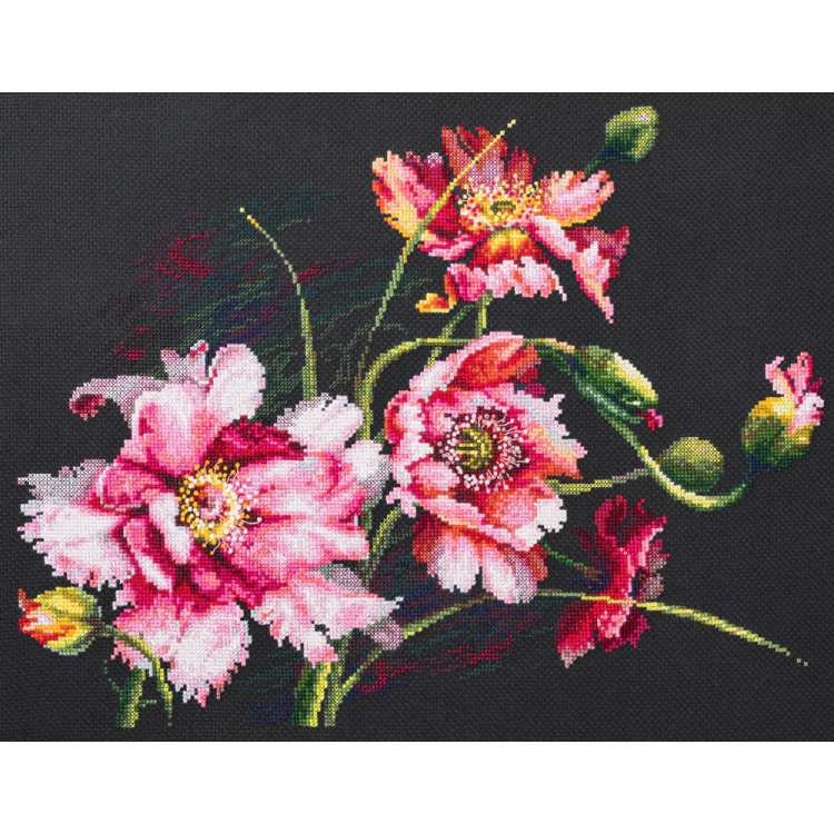 Cross stitch kit  The Mystery of Poppies 40 x 30 cm 210-192