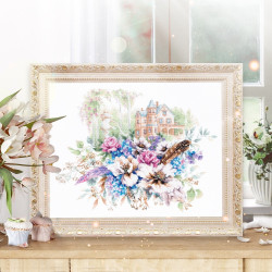 Cross stitch kit  Victorian House 38 x 30 cm 210-207