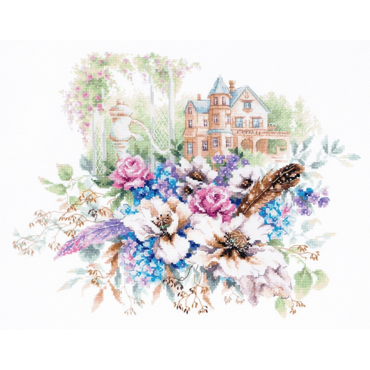 Cross stitch kit  Victorian House 38 x 30 cm 210-207