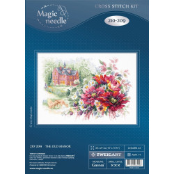Cross stitch kit  The Old Manor 38 x 27 cm 210-209