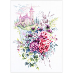 Cross stitch kit  The Old Castle 27 x 38 cm 210-210