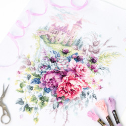 Cross stitch kit  The Old Castle 27 x 38 cm 210-210