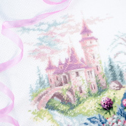 Cross stitch kit  The Old Castle 27 x 38 cm 210-210
