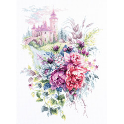 Cross stitch kit  The Old Castle 27 x 38 cm 210-210