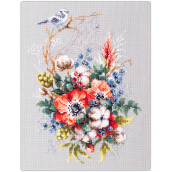 Cross stitch kit  Poppy and Cotton 18 x 26 cm 210-301
