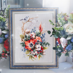 Cross stitch kit  Poppy and Cotton 18 x 26 cm 210-301