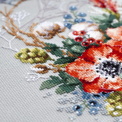 Cross stitch kit  Poppy and Cotton 18 x 26 cm 210-301