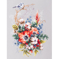 Cross stitch kit  Poppy and Cotton 18 x 26 cm 210-301