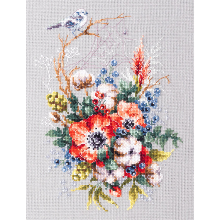 Cross stitch kit  Poppy and Cotton 18 x 26 cm 210-301