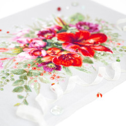 Cross stitch kit  Amaryllis Bouquet 36 x 27 cm 210-314