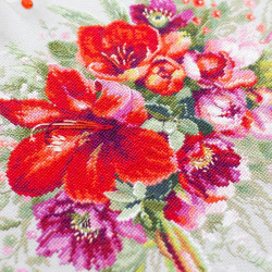 Cross stitch kit  Amaryllis Bouquet 36 x 27 cm 210-314