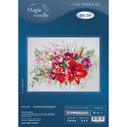 Cross stitch kit  Amaryllis Bouquet 36 x 27 cm 210-314