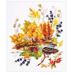 Cross stitch kit  Autumn Elegy 21 x 26 cm 210-320