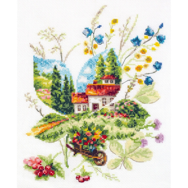 Cross stitch kit  Summer Day 21 x 26 cm 210-321