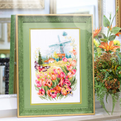 Cross stitch kit  Tulips of Holland 18 x 29 cm 210-350