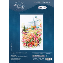 Cross stitch kit  Tulips of Holland 18 x 29 cm 210-350