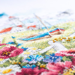 Cross stitch kit  Wild Flowers of the Coast 18 x 29 cm 210-351