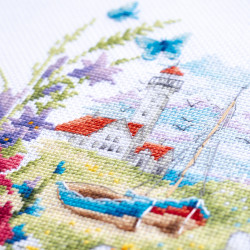 Cross stitch kit  Wild Flowers of the Coast 18 x 29 cm 210-351