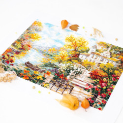 Cross stitch kit  Riverside House 40 x 31 cm 210-750