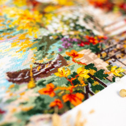Cross stitch kit  Riverside House 40 x 31 cm 210-750