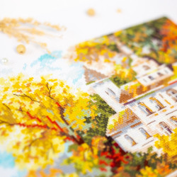 Cross stitch kit  Riverside House 40 x 31 cm 210-750