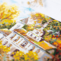 Cross stitch kit  Riverside House 40 x 31 cm 210-750