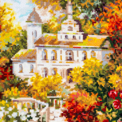Cross stitch kit  Riverside House 40 x 31 cm 210-750