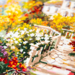 Cross stitch kit  Riverside House 40 x 31 cm 210-750