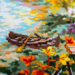 Cross stitch kit  Riverside House 40 x 31 cm 210-750