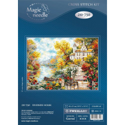 Cross stitch kit  Riverside House 40 x 31 cm 210-750