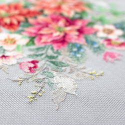 Cross stitch kit  Flower Magic.Poinsettia 30 x 30 cm 214-273