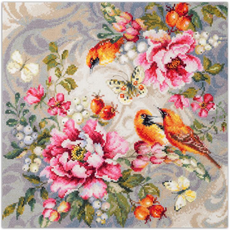 Cross stitch kit  Summer Symphony 40 x 40 cm 214-274