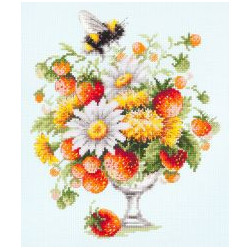 Cross stitch kit  Summer Fantasy 20 x 23 cm 215-303