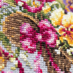 Cross stitch kit  Pansy Bouqet 21 x 15 cm 219-377