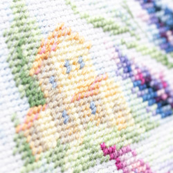 Cross stitch kit  Mountain Lavender 15 x 21 cm 219-378