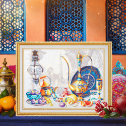 Cross stitch kit  Bright Colors of Morocco 40 x 30 cm 220-423
