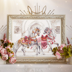 Cross stitch kit  Royal Horses 40 x 31 cm 220-424 MN-220-424