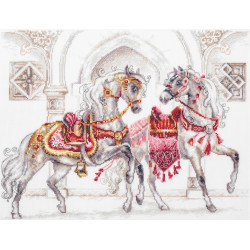 Cross stitch kit  Royal Horses 40 x 31 cm 220-424 MN-220-424