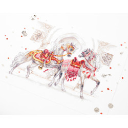 Cross stitch kit  Royal Horses 40 x 31 cm 220-424 MN-220-424