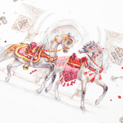 Cross stitch kit  Royal Horses 40 x 31 cm 220-424 MN-220-424