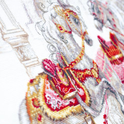 Cross stitch kit  Royal Horses 40 x 31 cm 220-424 MN-220-424