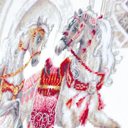 Cross stitch kit  Royal Horses 40 x 31 cm 220-424 MN-220-424