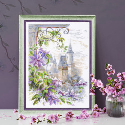 Cross stitch kit  Fragrance of Clematis 20 x 26 cm 250-064