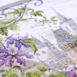 Cross stitch kit  Fragrance of Clematis 20 x 26 cm 250-064