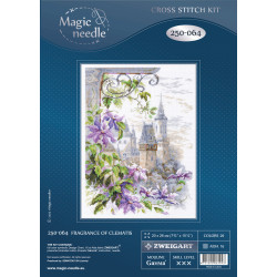 Cross stitch kit  Fragrance of Clematis 20 x 26 cm 250-064
