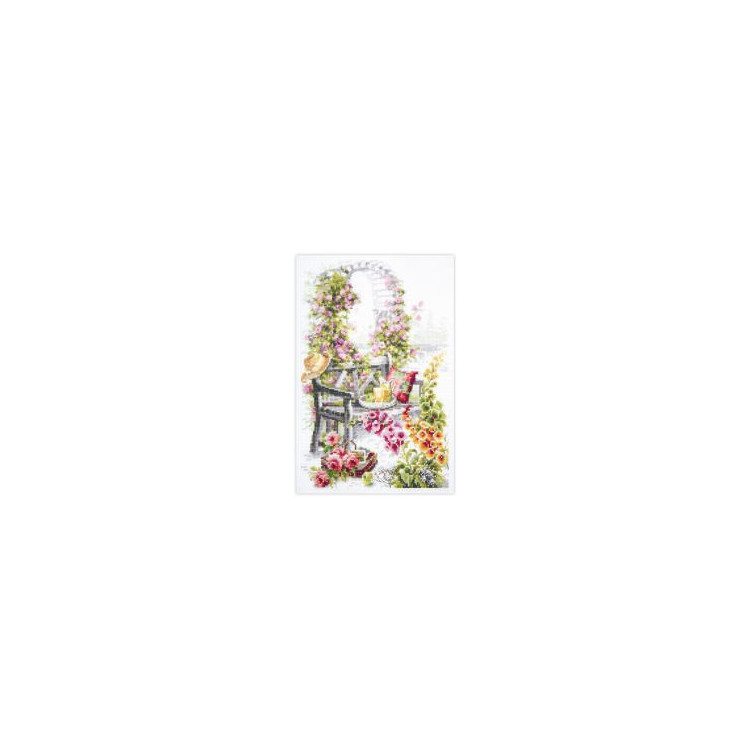 Cross stitch kit  Retreat Garden 20 x 26 cm 250-065