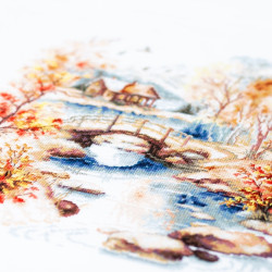 Cross stitch kit  Autumn Watercolor 26 x 30 cm 250-068